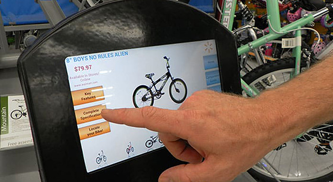 Product Selector kiosk in retail